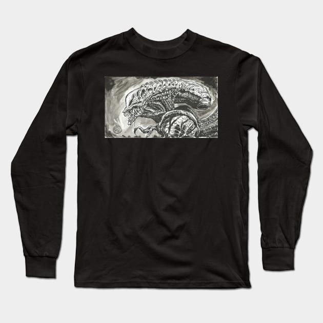 Alien! Long Sleeve T-Shirt by Rudeman